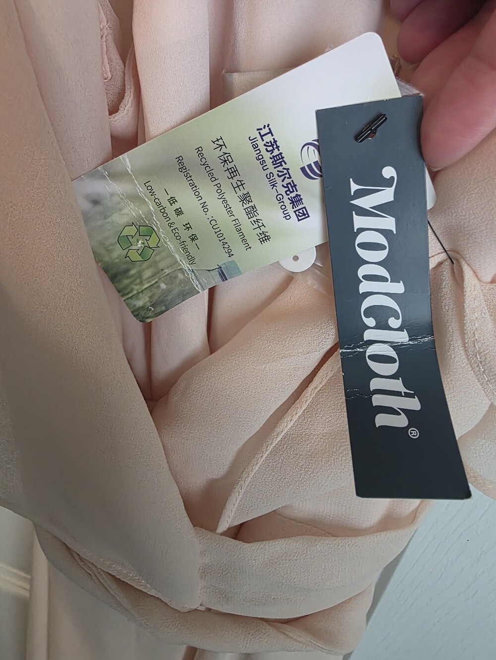ModCloth Wrapped In Rapture Maxi Dress Light Pink Blush Medium - Picture 8 of 12
